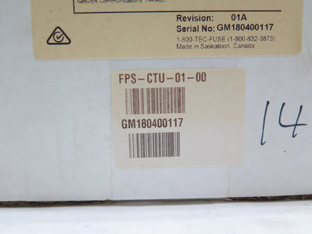 Littelfuse FPS-CTU-01-00 Feeder Protection System Control Unit Rev. 01A NEW - Advance Operations