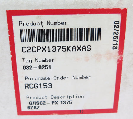 Flowserve C2CPX1375KAXAS / 032-0251 Mechanical Seal G/ISC2-PX 1375 6ZAZ - Advance Operations