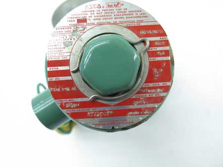 Asco Red Hat 8222C027 Solenoid Valve 120Vac  1" NEW OLD STOCK - Advance Operations