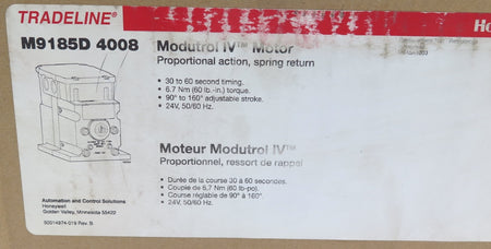 Honeywell M9185D 4008 Proportional Motor Modutrol 24V  NEW IN SEALED BOX - Advance Operations