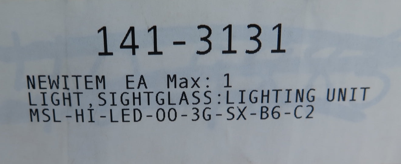 Papailias MSL-HI-LED-00-3G-SX-B6-C2 Light / Sightglass Unit High Intensity LED - Advance Operations