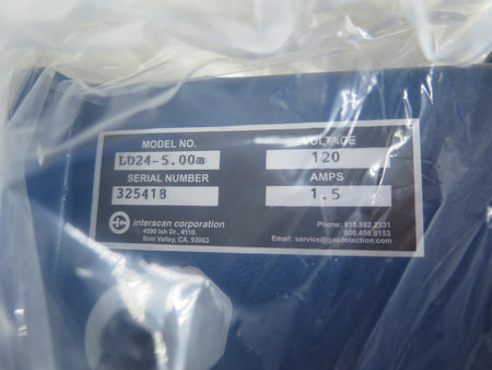Interscan LD24-5.00M 115Vac Continuous Monitoring System FACTORY SEALED - Advance Operations