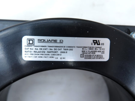 Square D / Schneider 780R-202 Current Transformer Ratio 2000:5 - Advance Operations
