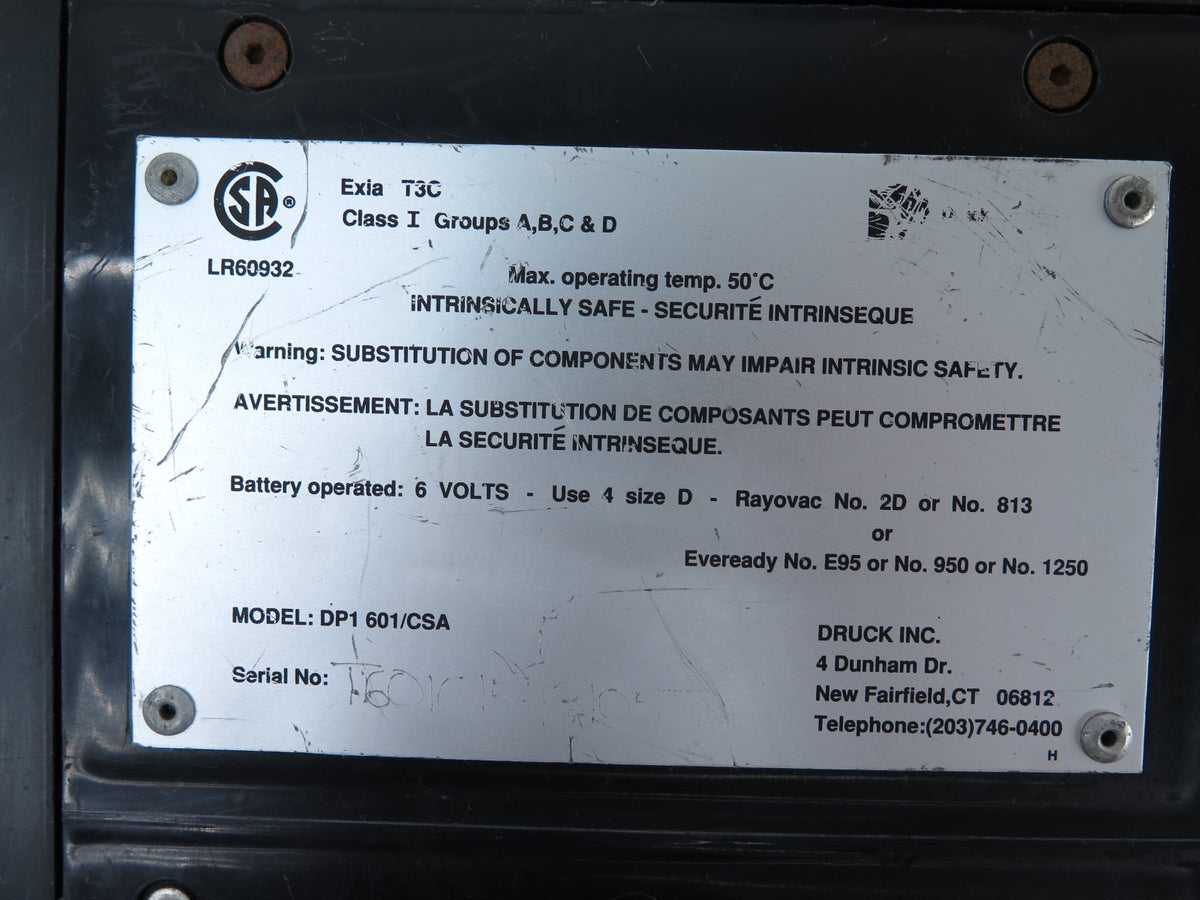 Druck / Transcat ISDPI 601TR / DPI601TR/CSA Digital Pressure Calibrator - Advance Operations
