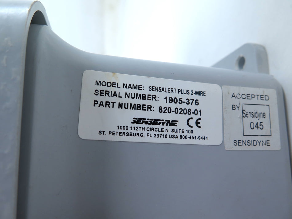 Sensidyne Model SP52 SensAlert Plus Transmitter 820-0208-01 NO SENSOR - Advance Operations