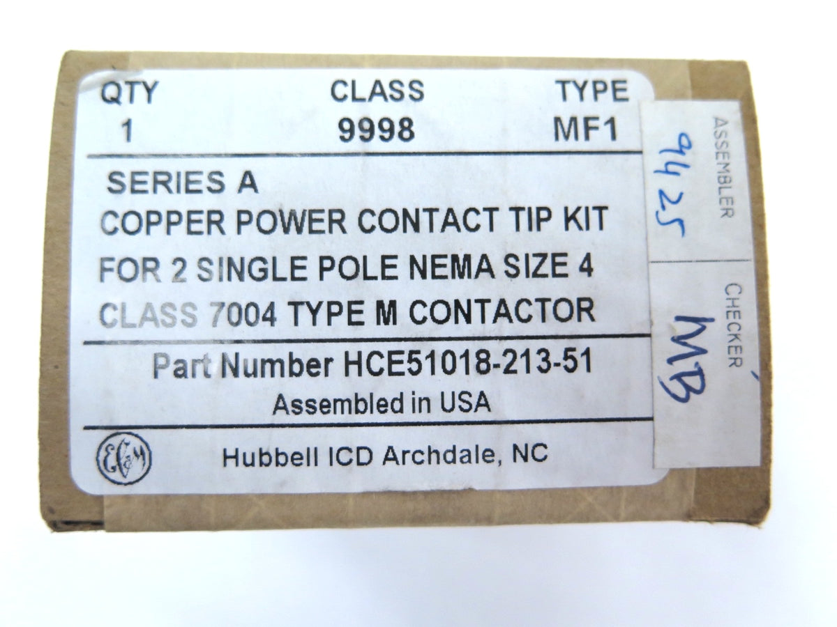 Hubbell HCE51018-213-51 Copper Power Contact Tip Kit - Advance Operations