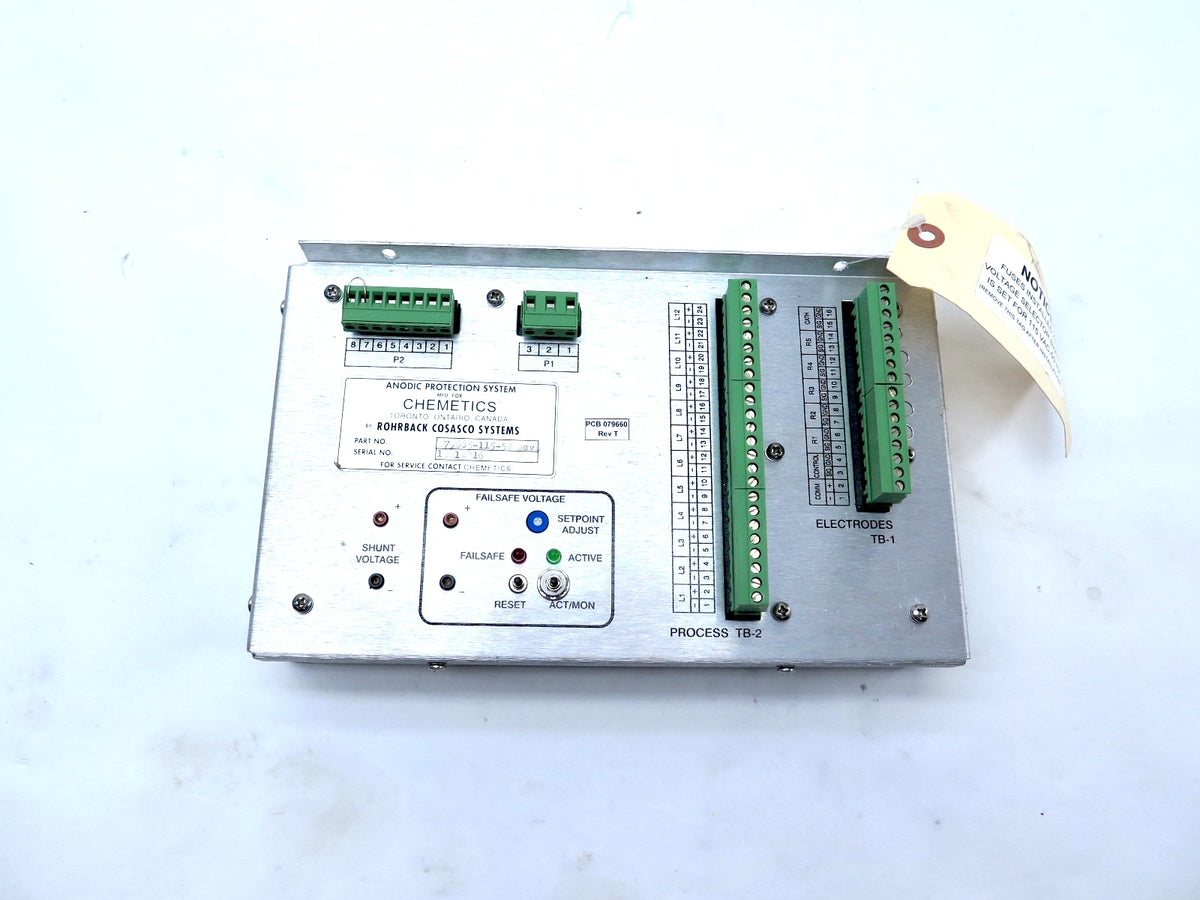Chemetics PCB 079660 Rev.T / 079665-115-50 Anodic Protection system - Advance Operations