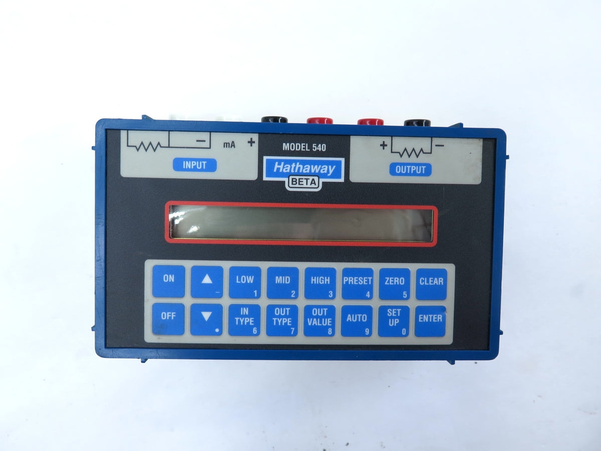 Hathaway Beta 540 Temperature Calibrator - Advance Operations