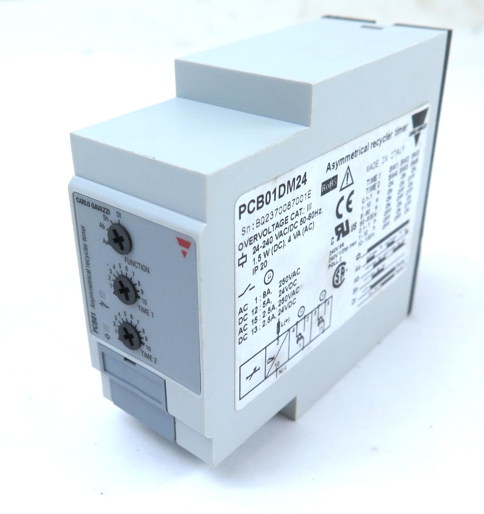 Carlo Gavazzi PCB01DM24 Asymmetrical Recycler Timer - Advance Operations