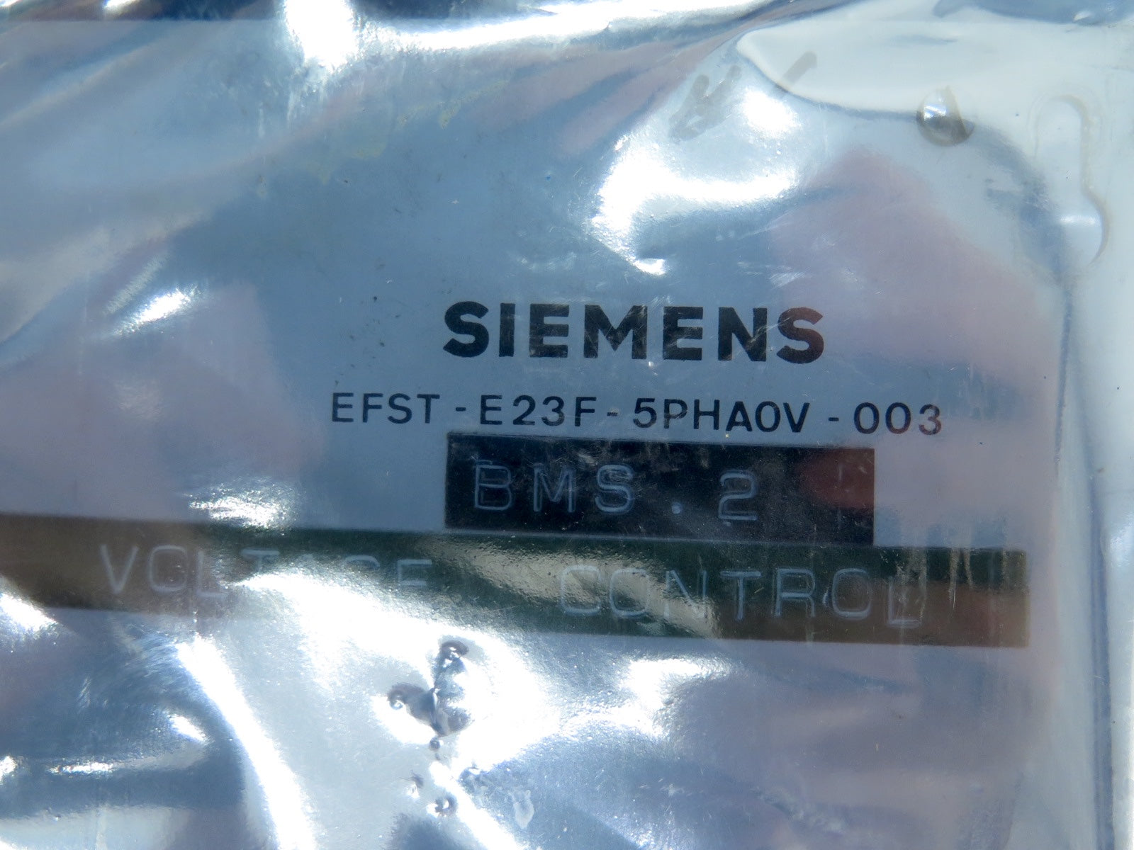 Siemens EFST-E23F-5PHA0V-003 Control Board - Advance Operations