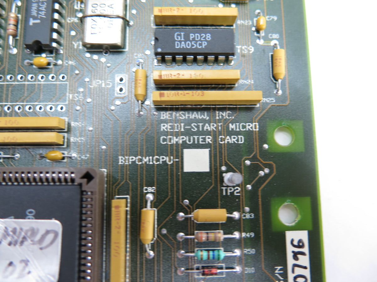 Benshaw BIPCM1CPU Redi-Start Micro Computer Card - Advance Operations