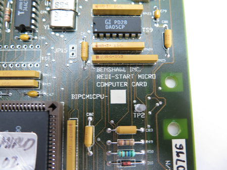 Benshaw BIPCM1CPU Redi-Start Micro Computer Card - Advance Operations