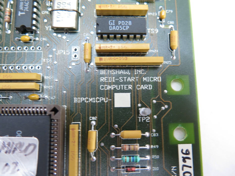 Benshaw BIPCM1CPU Redi-Start Micro Computer Card - Advance Operations