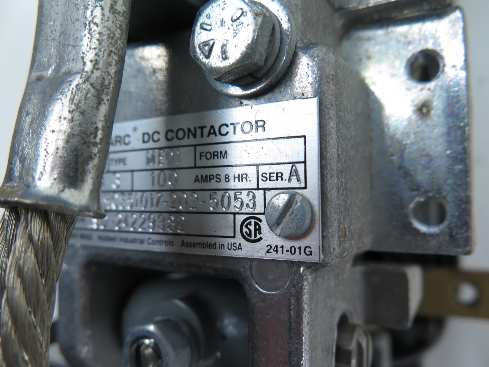 Hubbell HCE51018-202-5053 Line Arc DC Contactor NEMA 3 Ser_ - Advance Operations