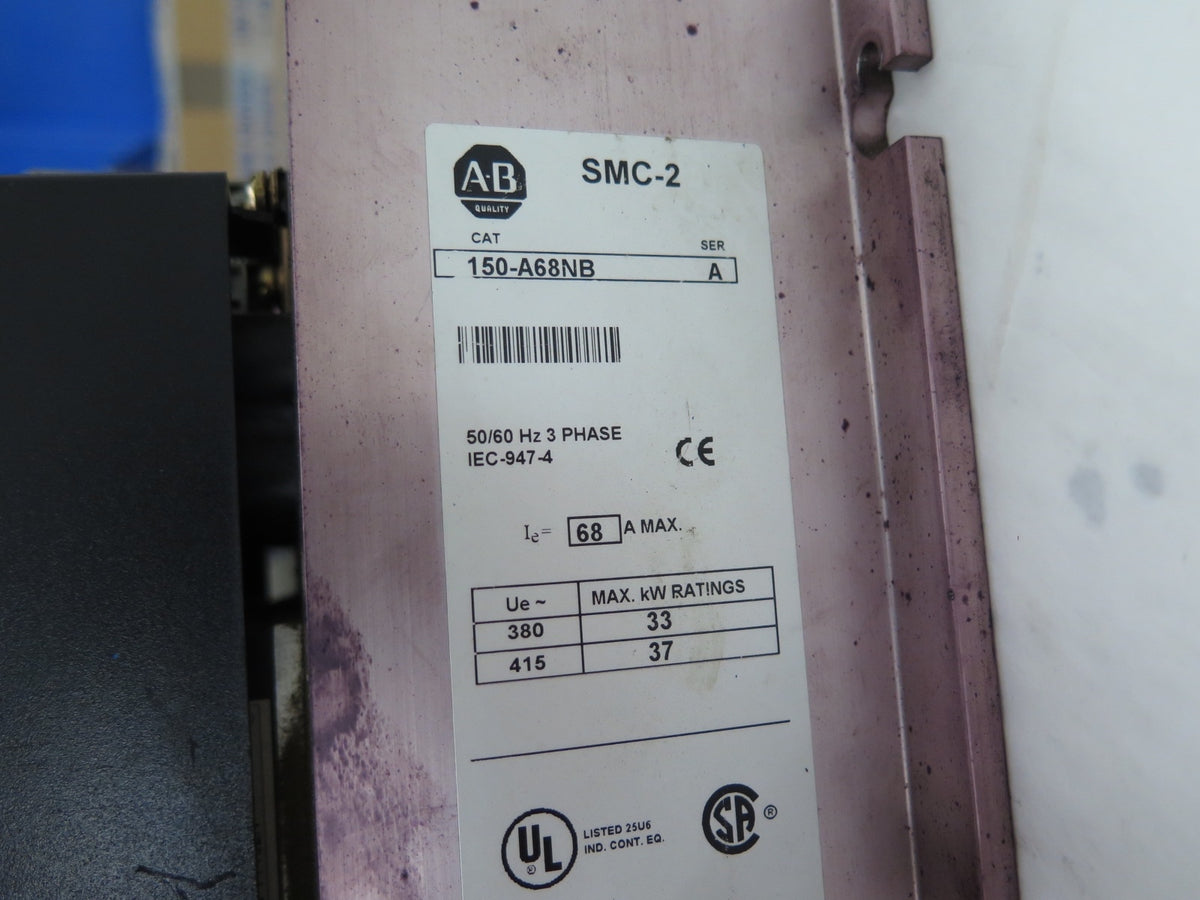 Allen-Bradley 150-A68NB SMC-2 Smart Motor Controller - Advance Operations