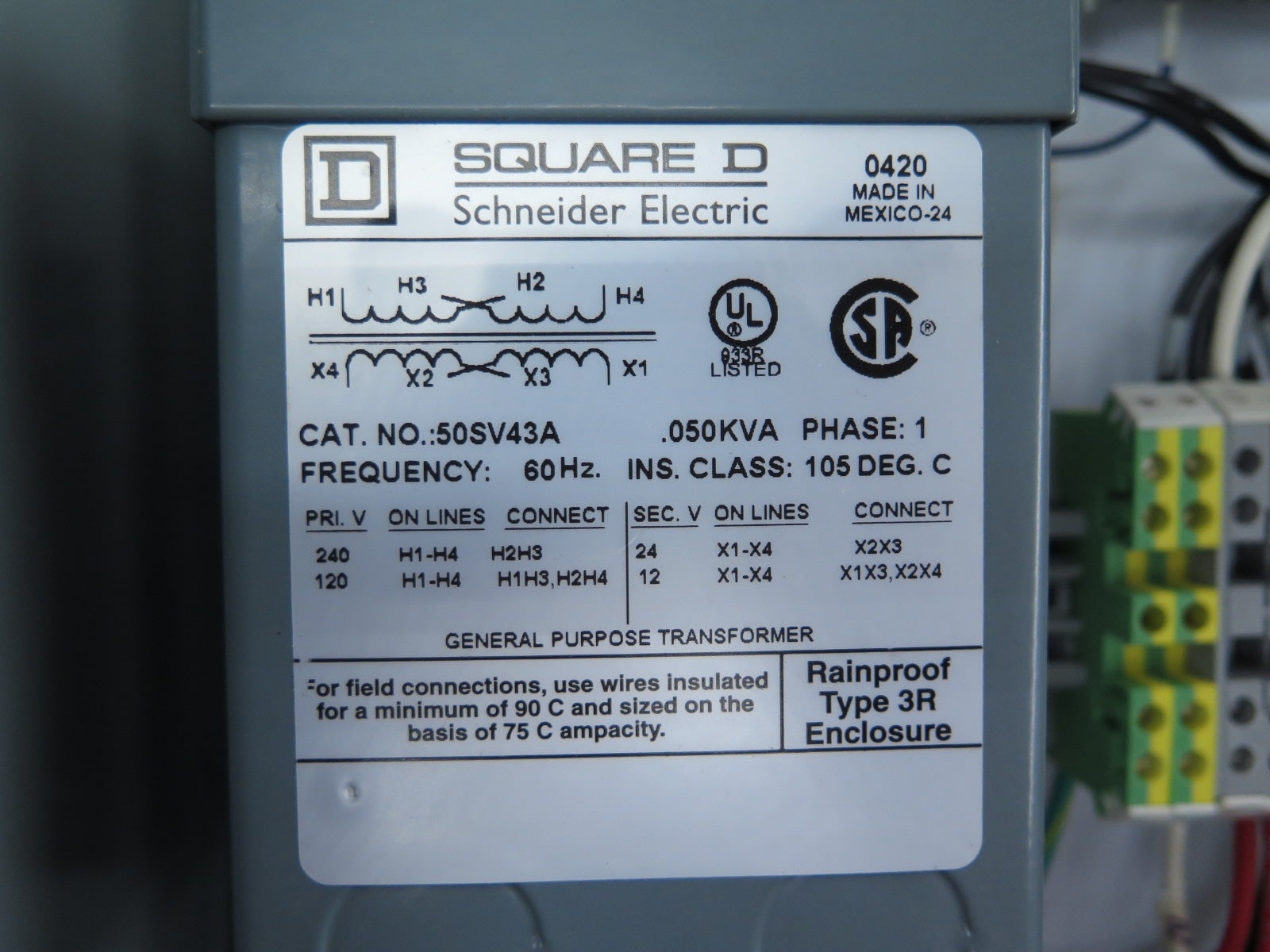 Quadtech WGS 4000 Component Junction Box W/Transformer - Advance Operations