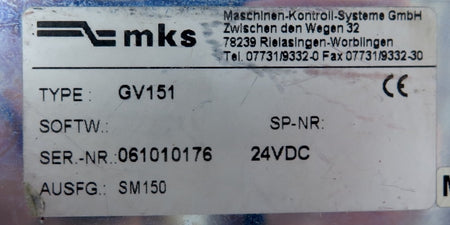 MKS GV151 Pulse Amplifier Splitter GV 151 24?Vc - Advance Operations