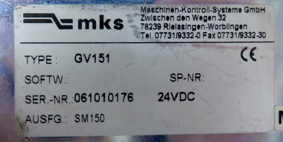 MKS GV151 Pulse Amplifier Splitter GV 151 24?Vc - Advance Operations