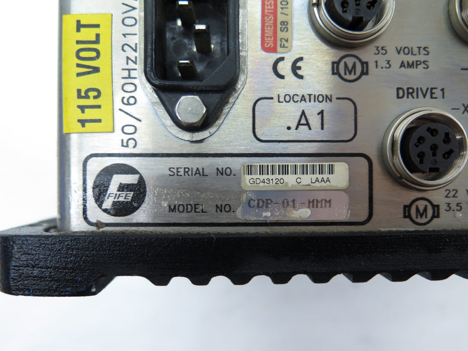 FIFE CDP-01-MMM Control Assembly Web Tracker 120/240Vac - Advance Operations