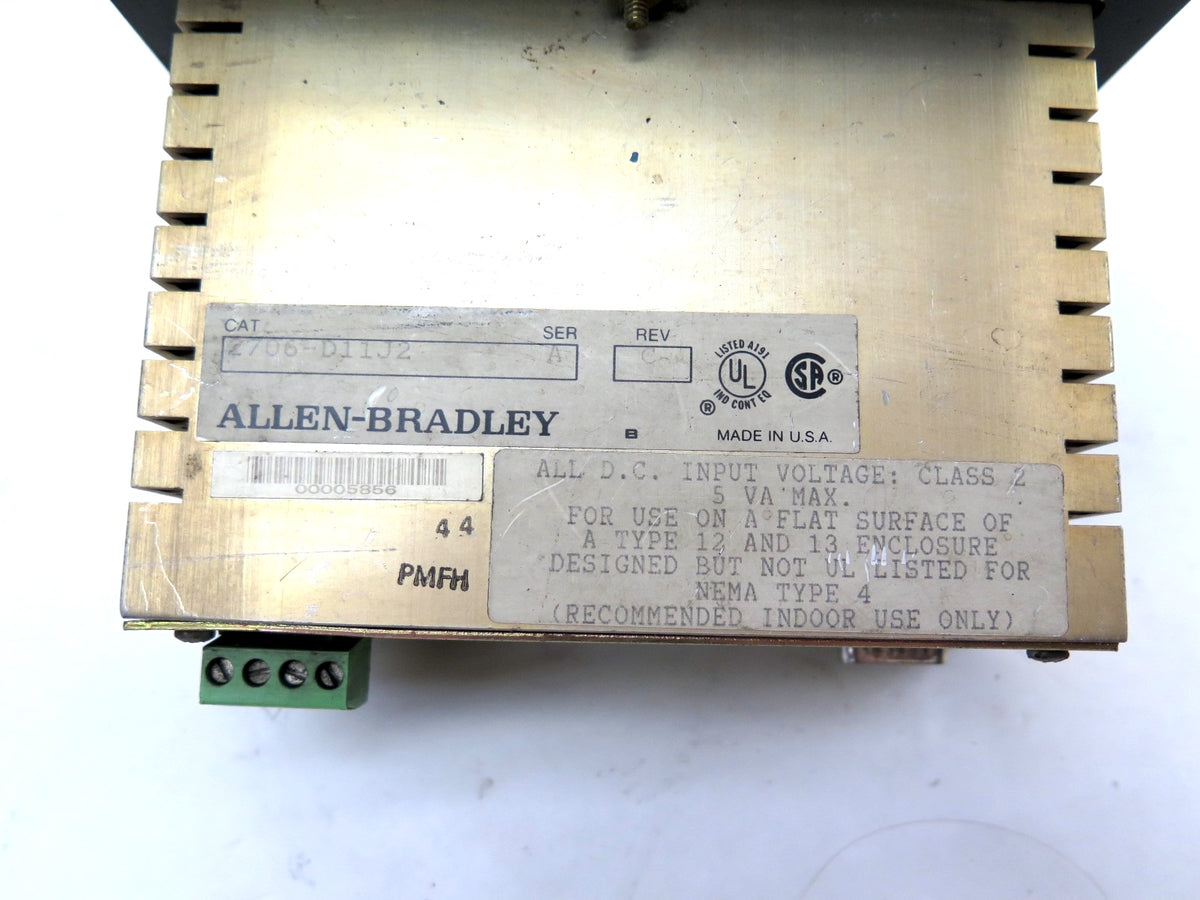 Allen-Bradley 2706-D11J2 Dataliner Operator Interface SER.A Rev.C - Advance Operations