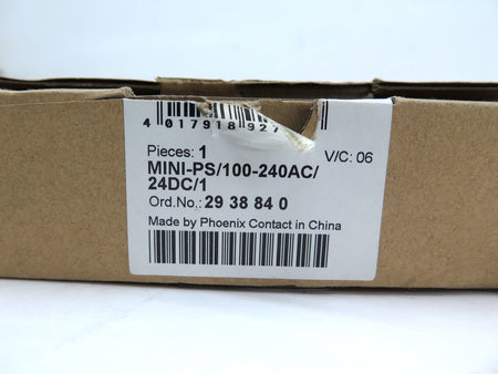 Phoenix Contact Mini-PS/100-240AC/24DC/1 Power Supply - Advance Operations