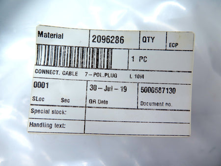 Sick 2096286 Cable Assembly 7-POL.PLUG L 10M - Advance Operations