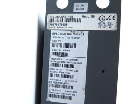 B&R 5PC600.SX01-00 / 5P62:BALDWIN-G-01 Industrial Controller CPU - Advance Operations