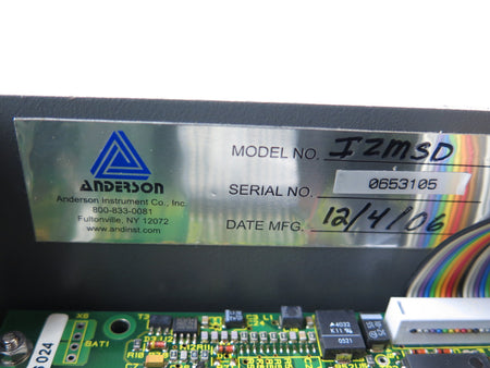 Anderson IZMSD Flow Meter Control / Transmitter - Advance Operations