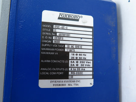 Foxboro 875EC-A2C-A Communicator / Transmitter 120Vac 17W - Advance Operations