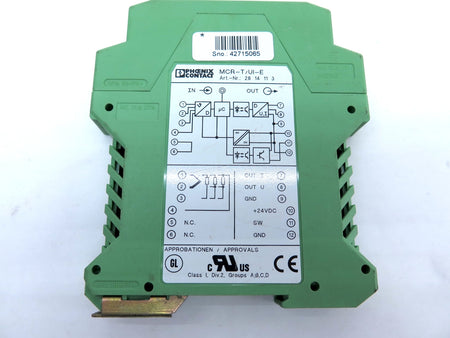 Phoenix Contact 28 14 11 3 / MCR-T/UI-E Temperature Transducer - Advance Operations