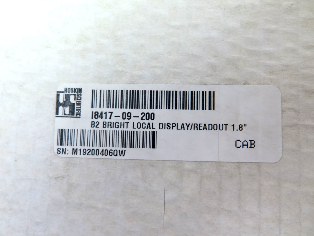 Hoskin Scientific I-8417-09-200 Flowmeter Display - Advance Operations