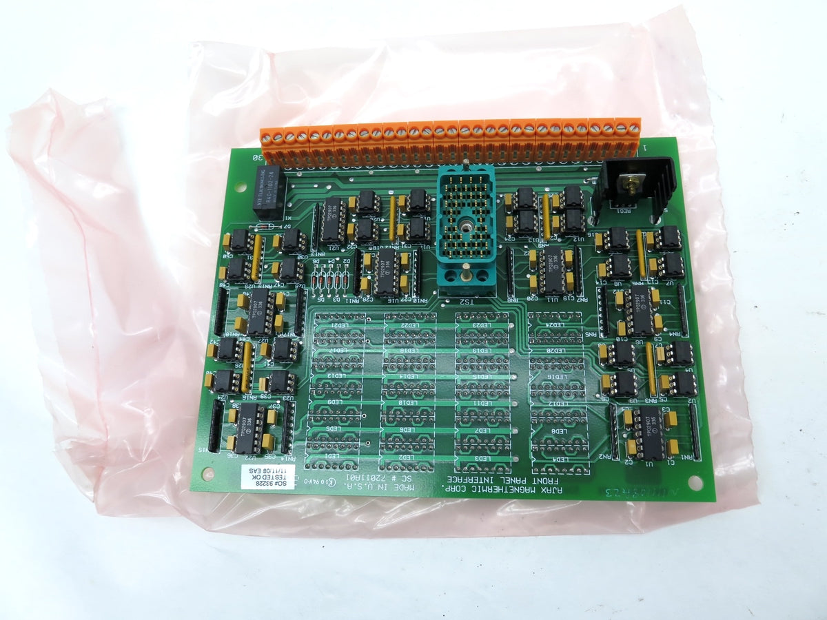 Ajax Magnethermic Corp. 72011A01 Front Panel Interface - Advance Operations