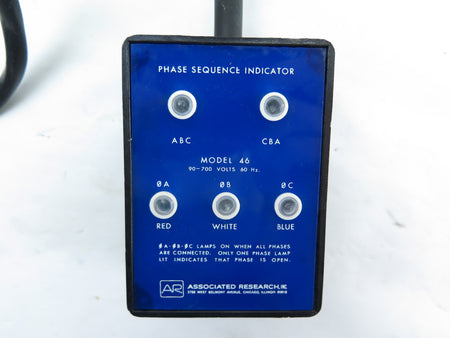 Associated Research Model 46 Phase Sequence Indicator - Advance Operations
