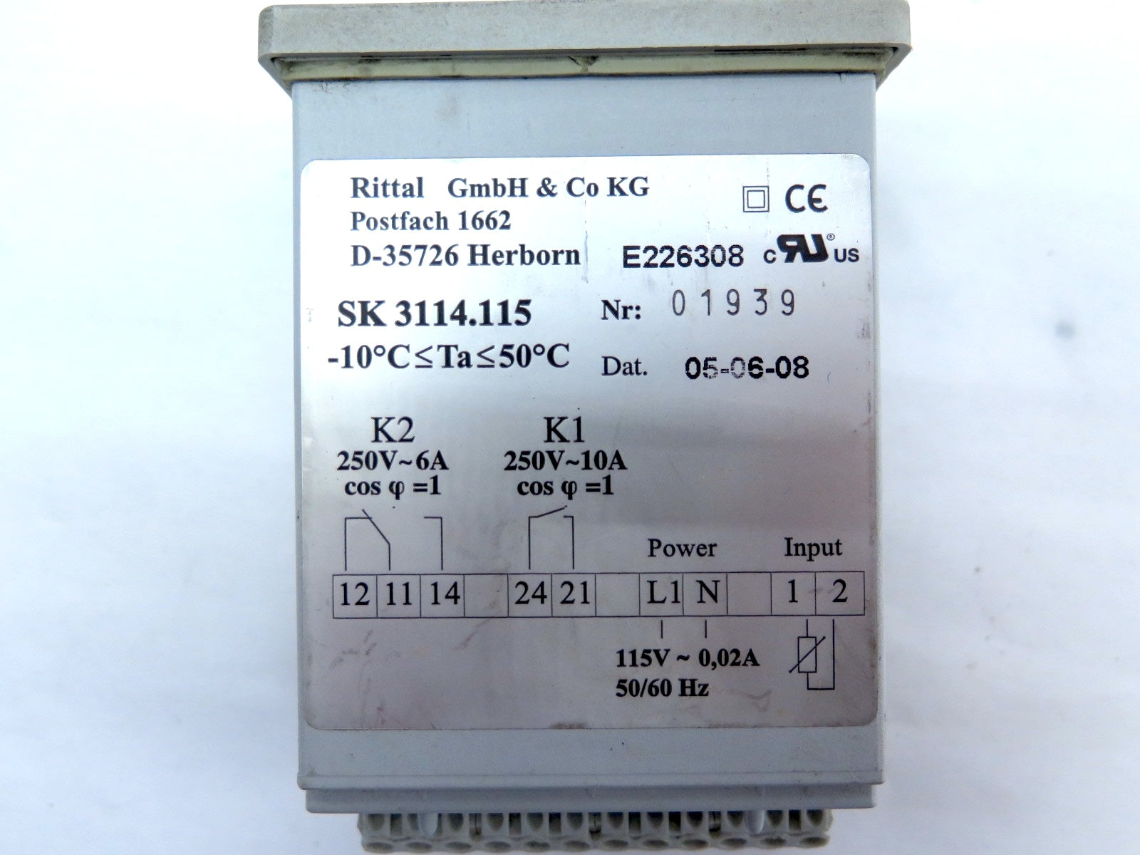Rittal SK3114.115 Digital Temperature Indicator Controller - Advance Operations