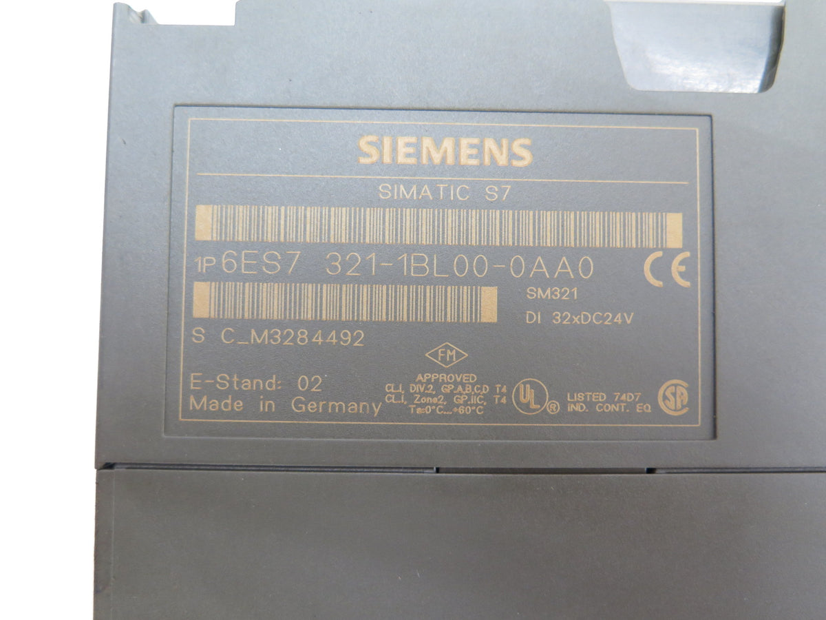 Siemens 6ES7 321-1BL00-0AA0 Simatic S7 Digital Input Module *LOT OF 2* - Advance Operations
