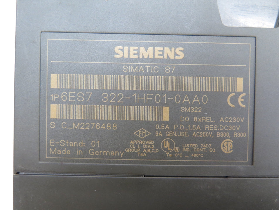Siemens 6ES7 322-1HF01-0AA0 Simatic S7 Output Module *LOT OF 2* - Advance Operations