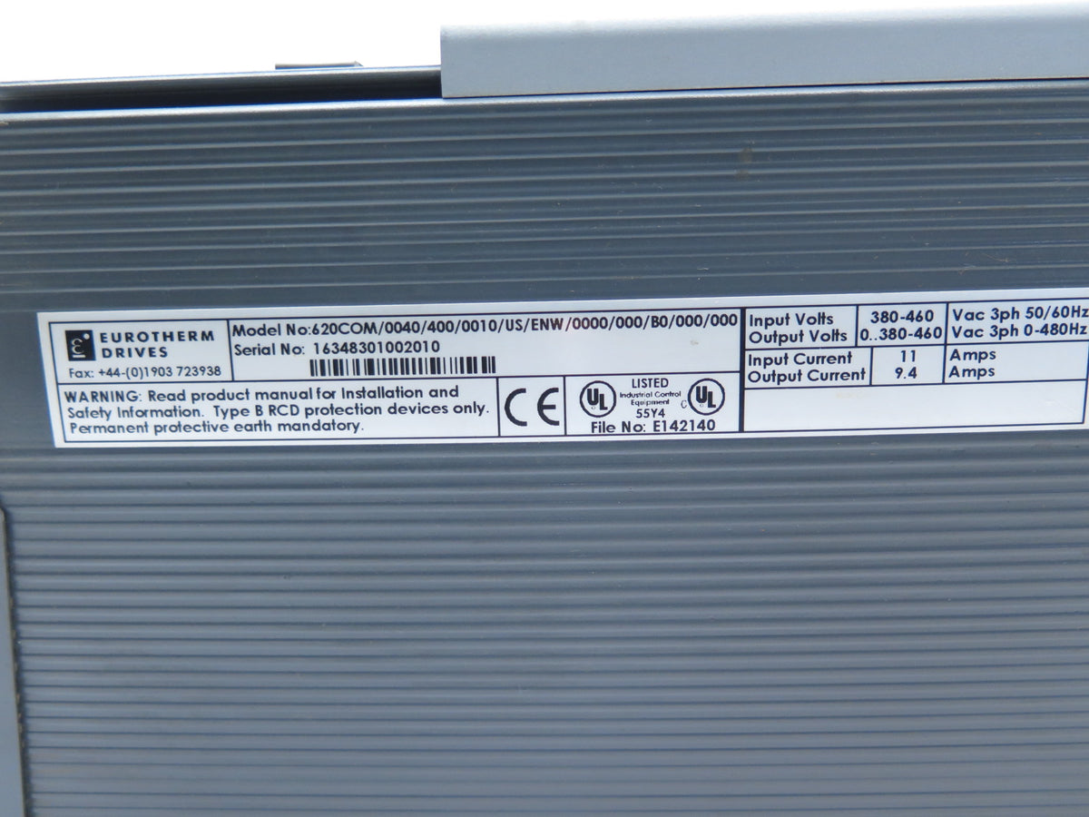 Eurotherm 620COM/0040/400/0010/US/ENW Vector Drive *READ* - Advance Operations