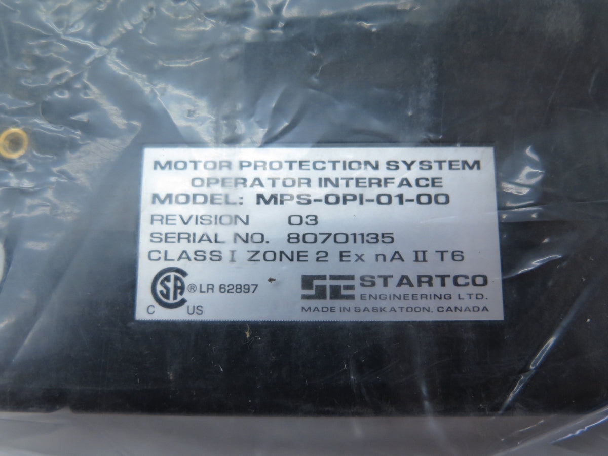 Startco MPS-OPI-01-00 Motor Protection System - Advance Operations