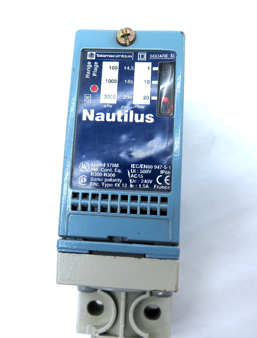 Telemecanique Square D Nautilus XML A020A2S11 Pressure Switch 20bar 290psi - Advance Operations