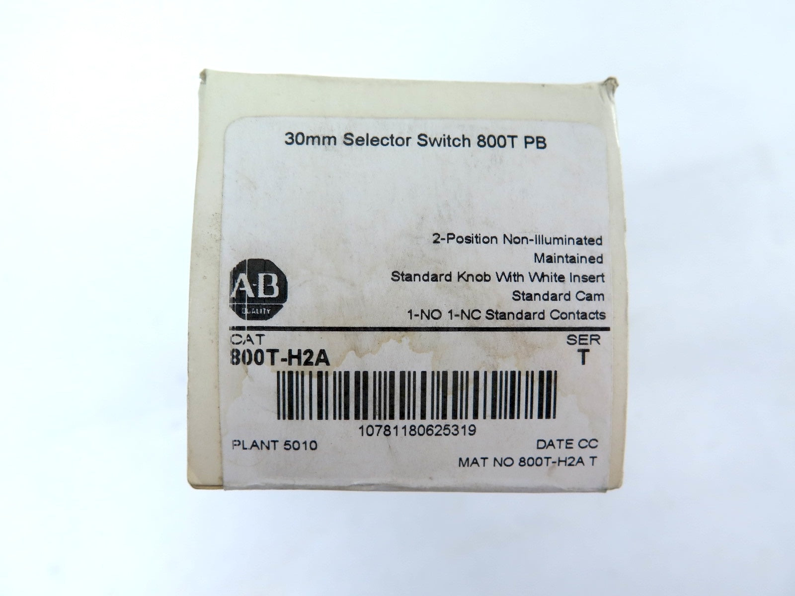 Allen-Bradley 800T-H2A 30mm Selector Switch 800T PB - Advance Operations