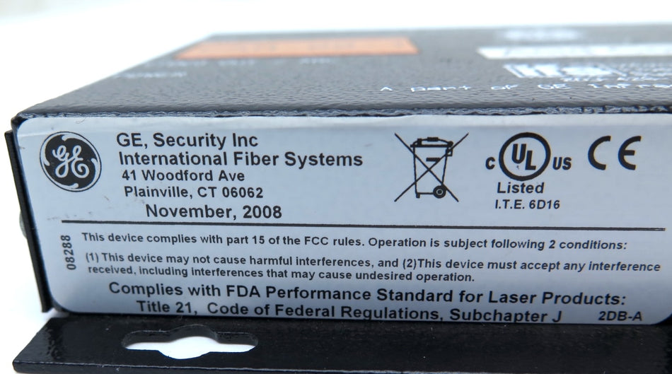 GE VR1500WDM / 203-426-1180 Video receiver + Data Transmitter - Advance Operations
