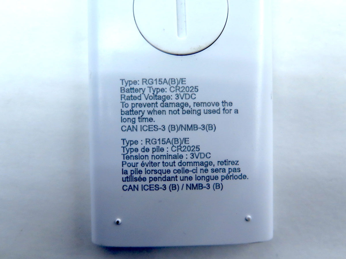 Artic King RG15A(B)/E Remote Control Unit - Advance Operations