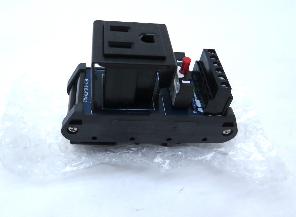 ASI IMACP01-CB5 Din Rail Mounted Single AC Power Outlet Module 120Vac ...