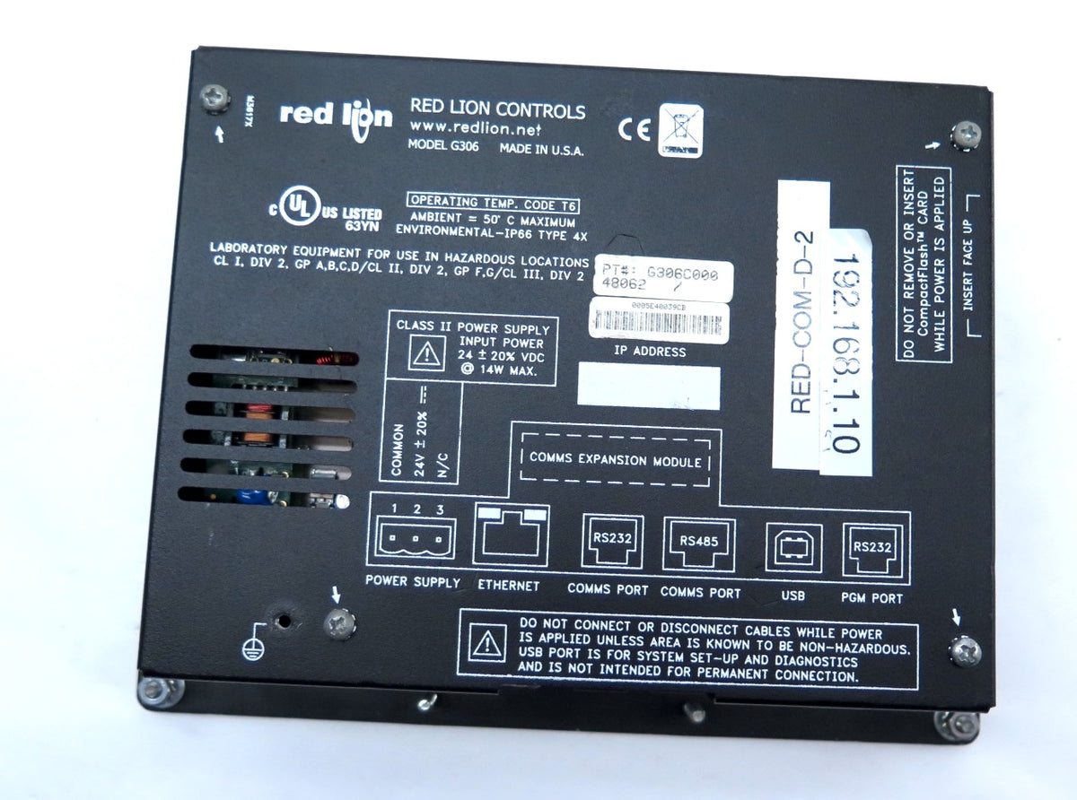 Red Lion G306C000 Touch Screen HMI Tested - Advance Operations