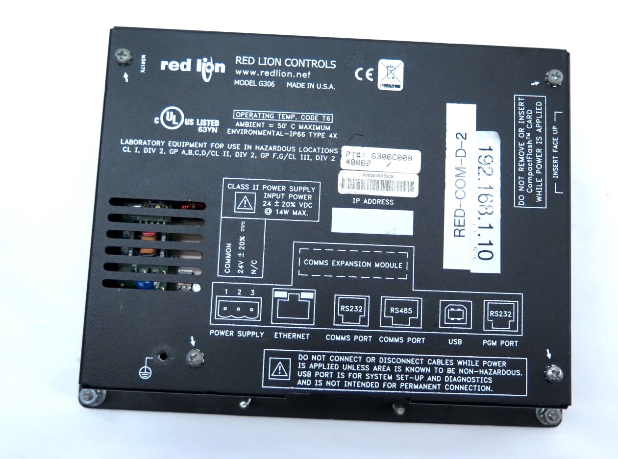 Red Lion G306C000 Touch Screen HMI Tested - Advance Operations