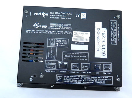 Red Lion G306C000 Touch Screen HMI Tested - Advance Operations