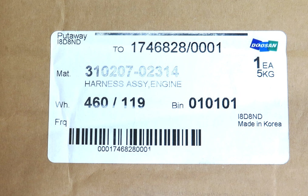 Doosan / Daewoo DW310207-02314 HARNESS ASSY Forklift - Advance Operations