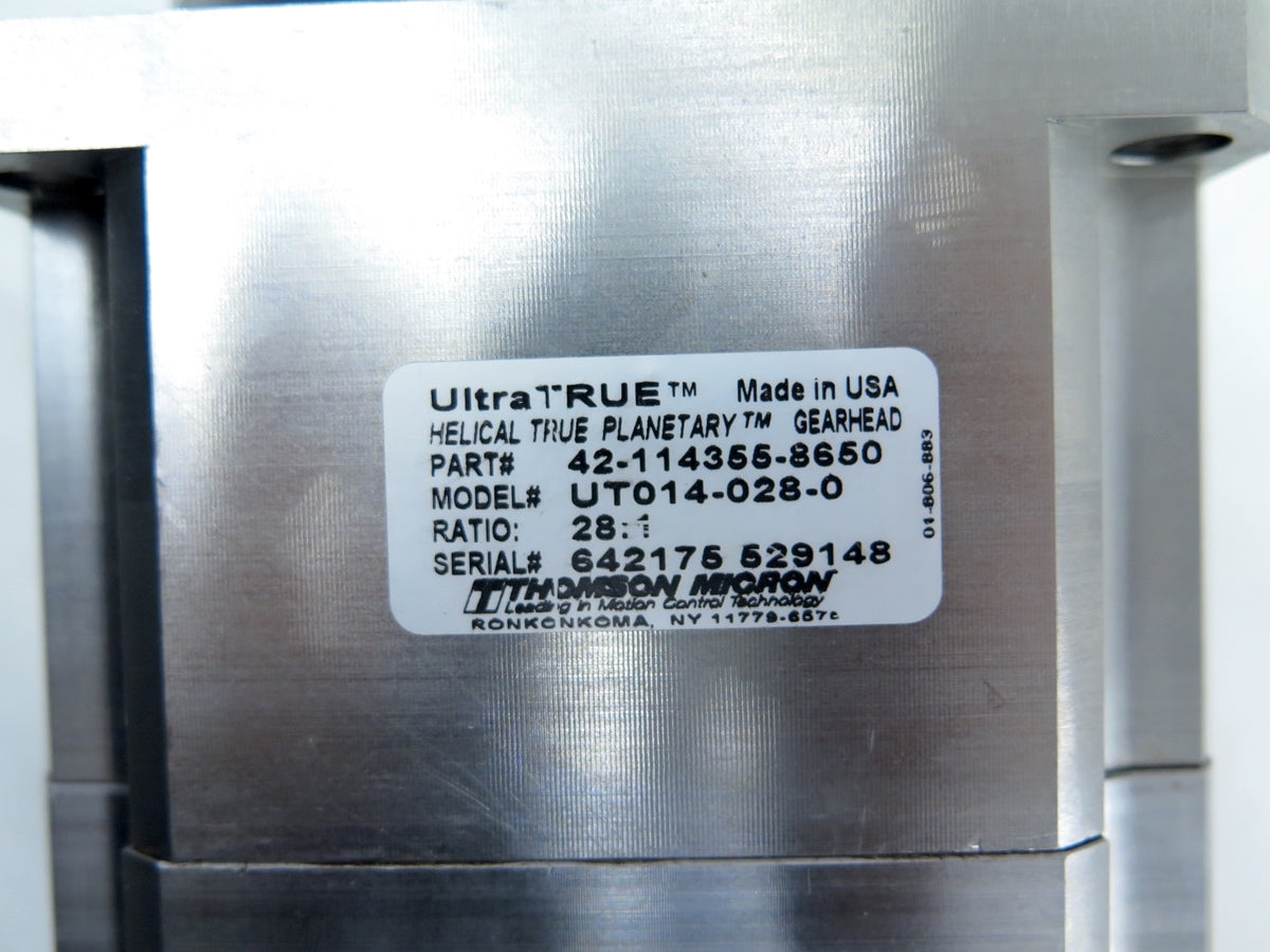 Thomson Micron Ultra True UT014-028-0 GearHead Helical True Planetary - Advance Operations