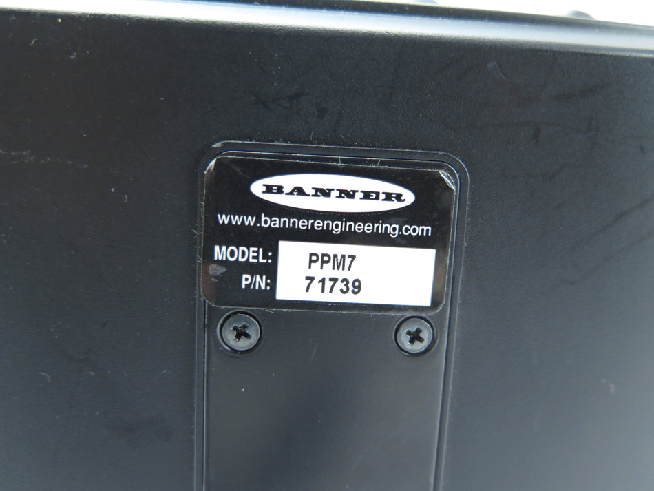 Banner PPM7 / 71739 LCD Color Vision Monitor NOS - Advance Operations
