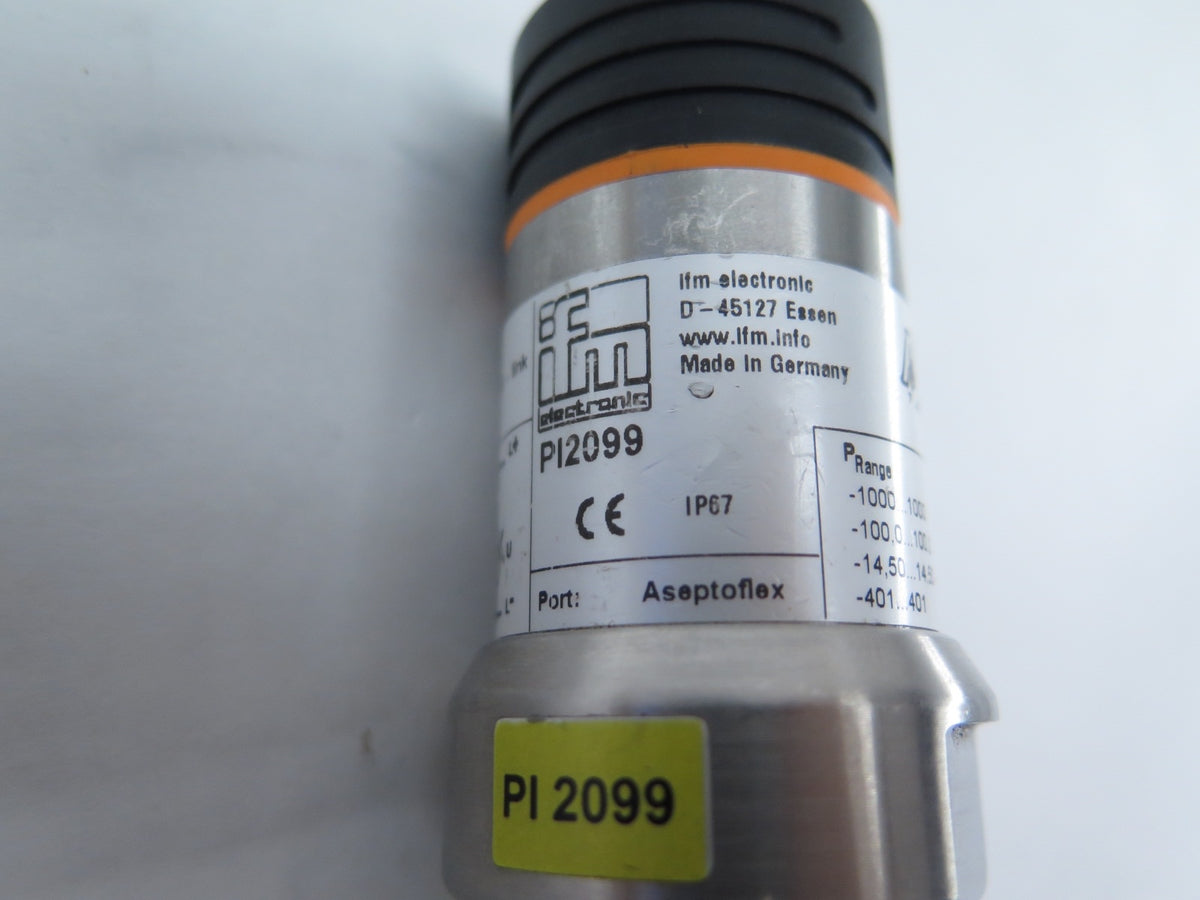 IFM PI2099 Front Flush Pressure Sensor With Display - Advance Operations